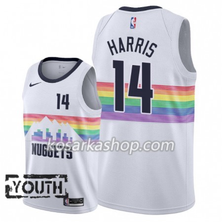 Dres Denver Nuggets Gary Harris 14 Nike 2018-19 City Edition Bijela Swingman - Dječji